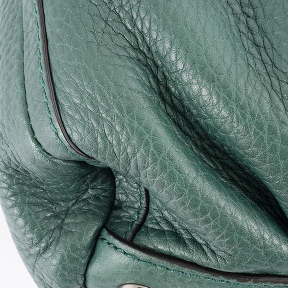 GUCCI Green Leather Shoulder Bag - Picture 4 of 10